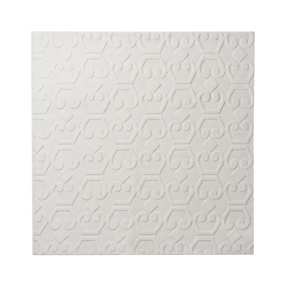 Gulvtæppe GANNETT Cremehvid 160 x 160 cm