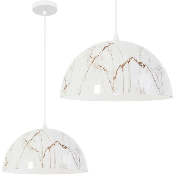 TOOLIGHT hængende loftlampe APP911-1CP MARBLE 30CM Hvid 15x30x85cm