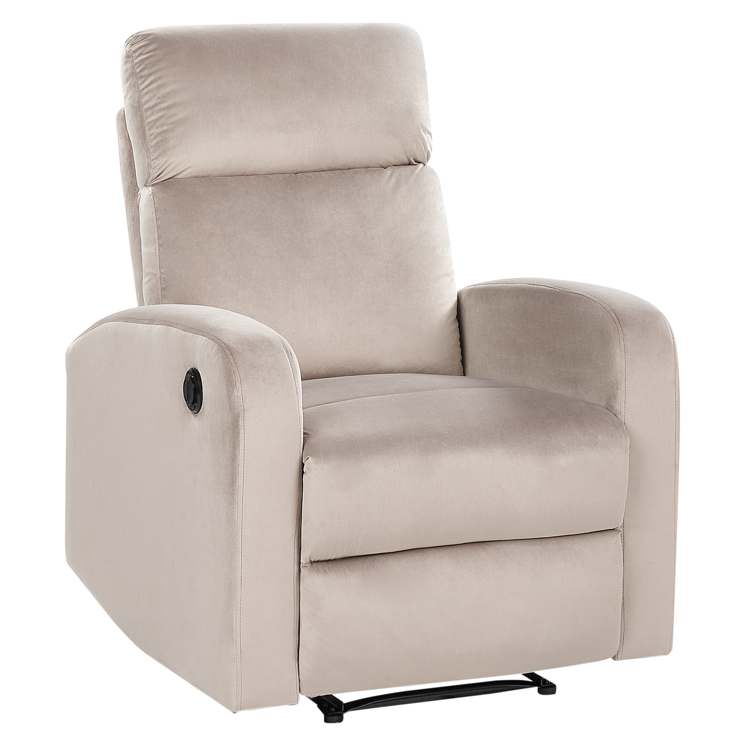 Elektrisk recliner stol VERDAL Inkl. fodstøtte Velour Beige