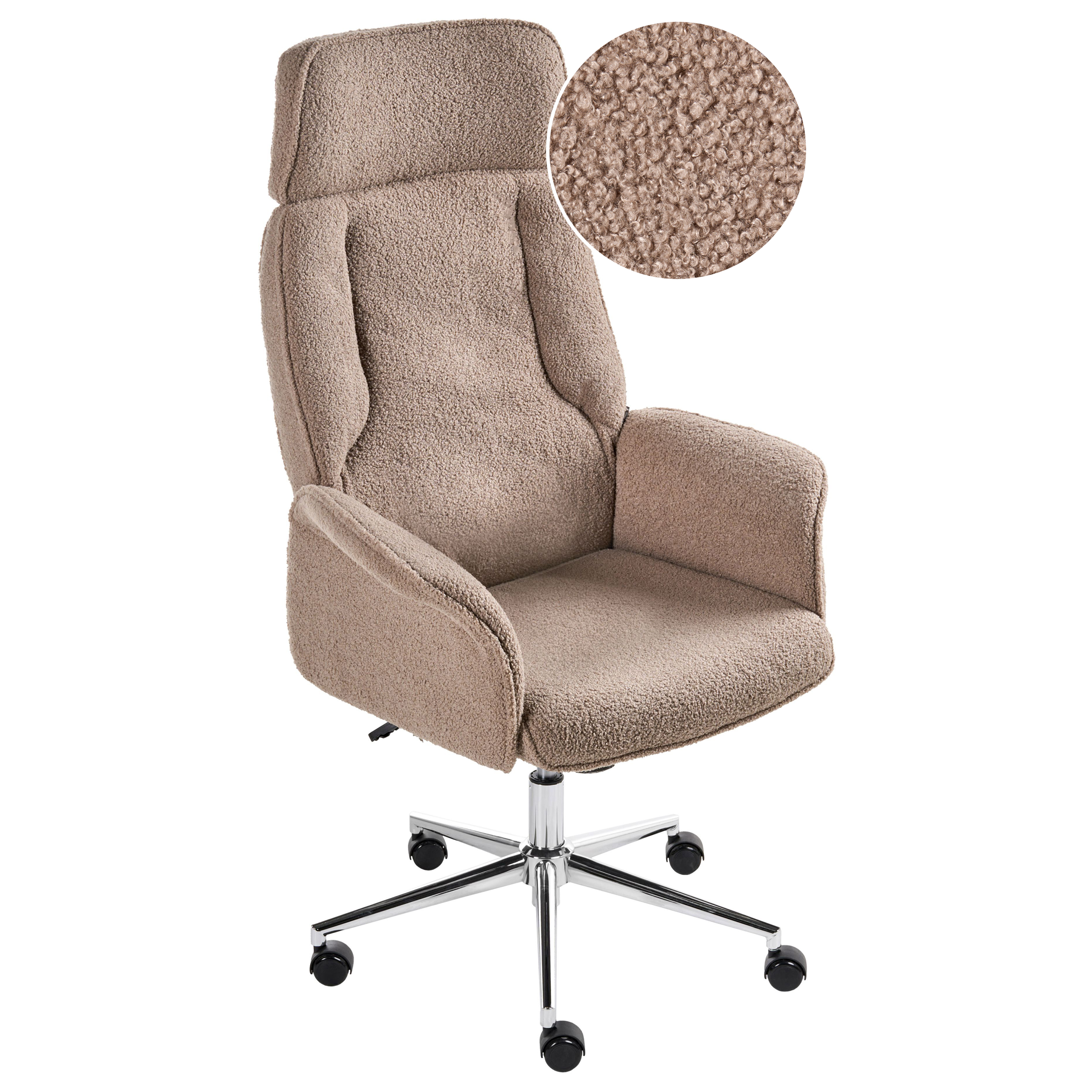 Kontorstol PILOT Boucle Brun