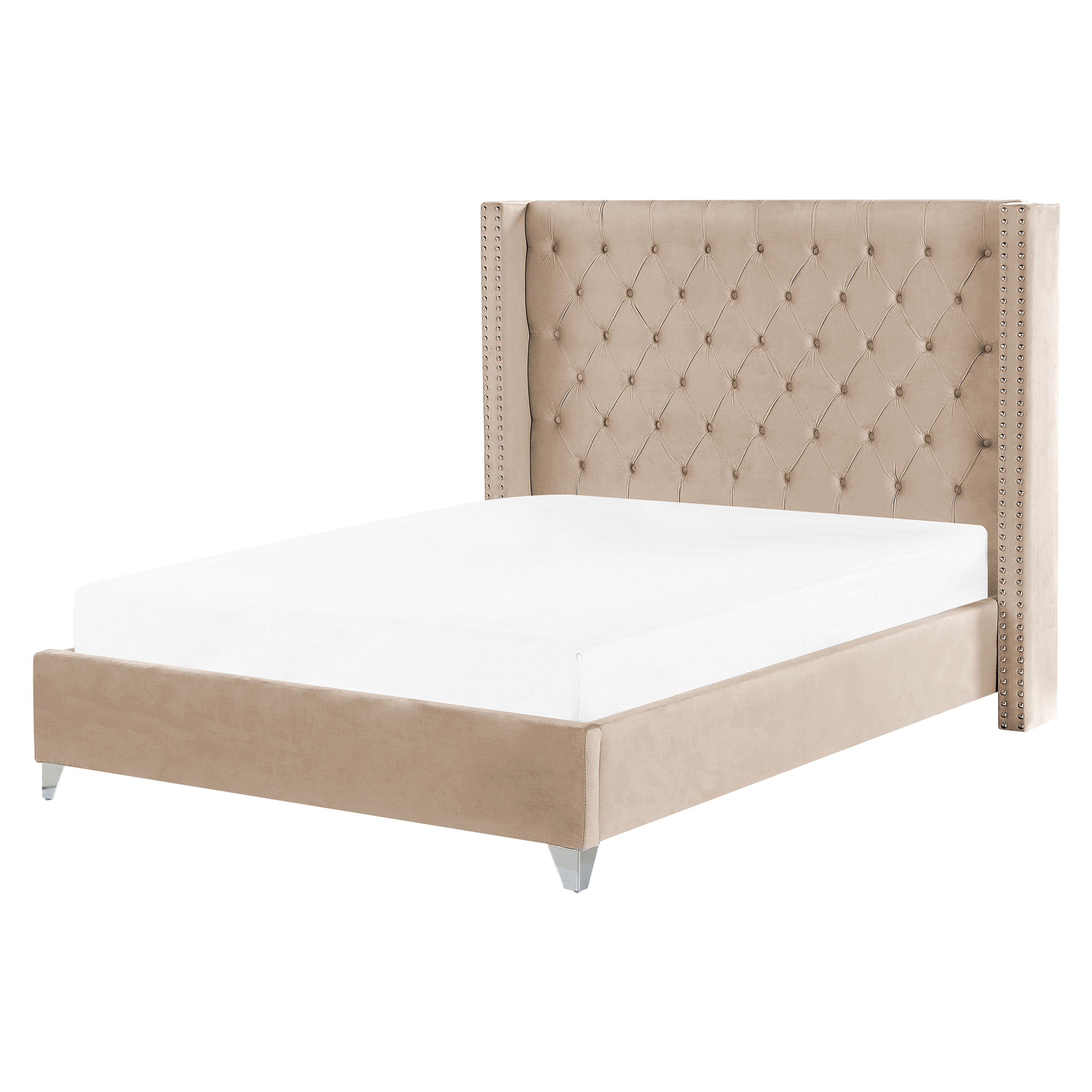 Seng Velour LUBBON 160 x 200 cm Beige