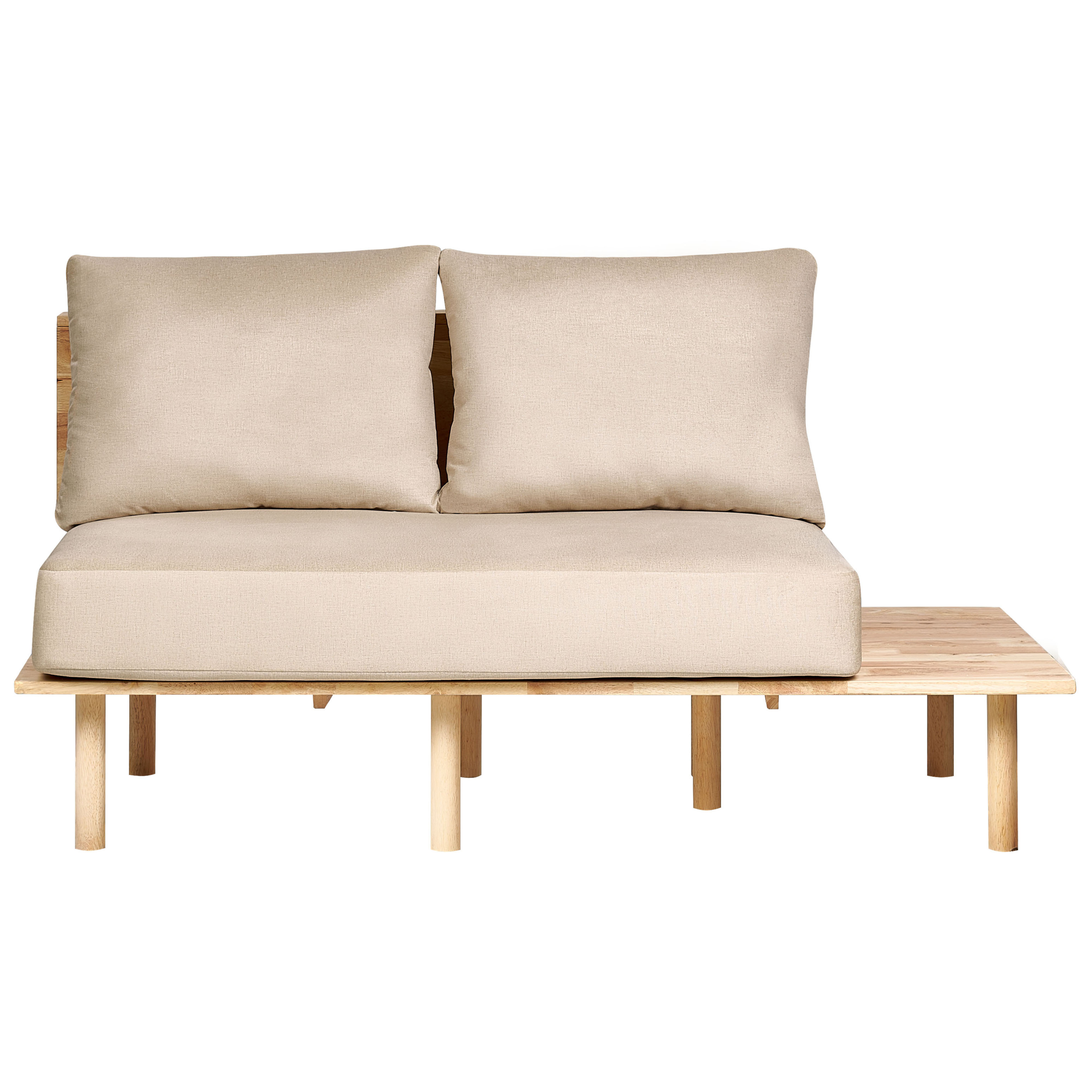 Sofa 2 personers SALO med sofabord Beige