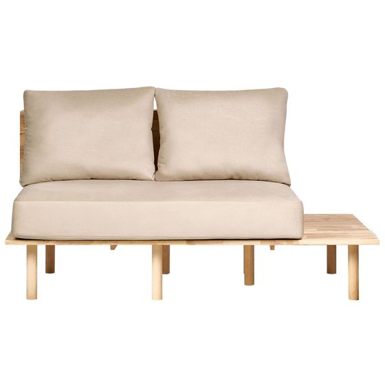 Sofa 2 personers SALO med sofabord Beige
