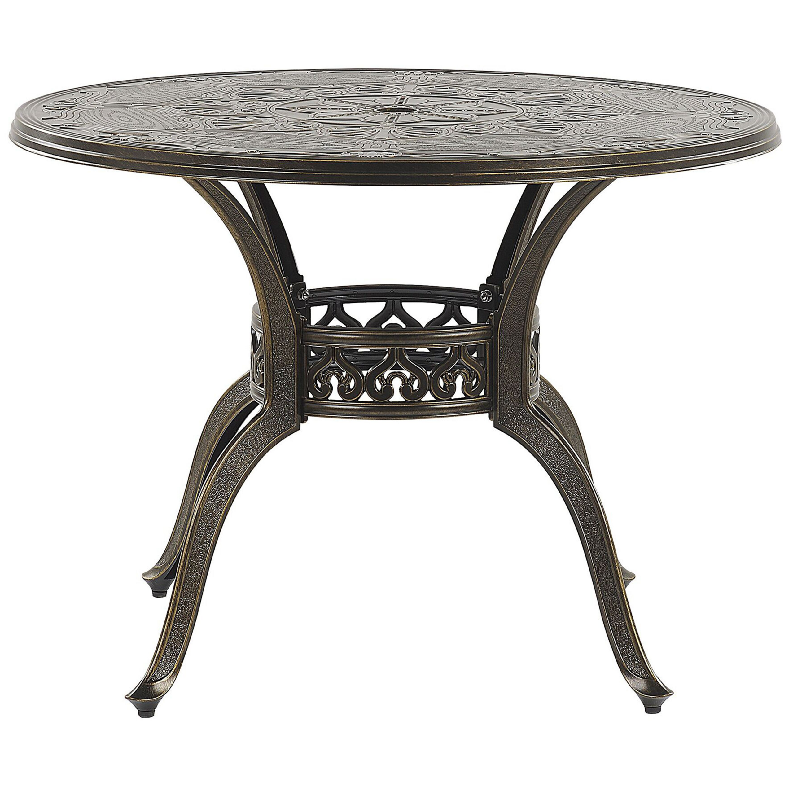 Havebord SAPRI 100 cm 100 cm Metal Mørkebrun