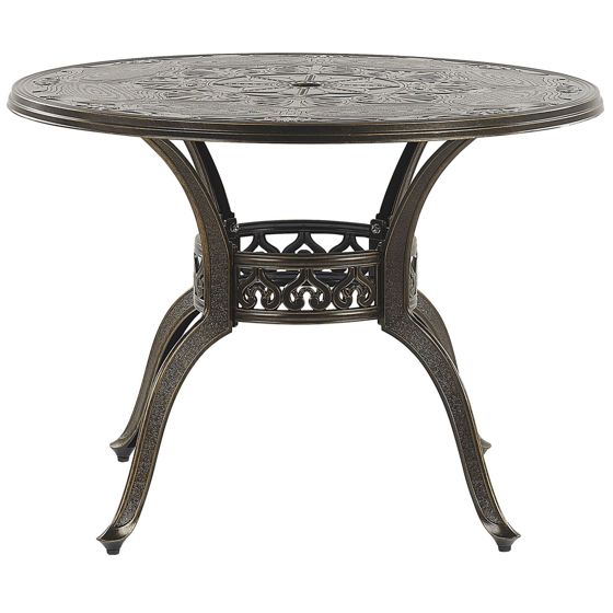Havebord SAPRI 100 cm 100 cm Metal Mørkebrun