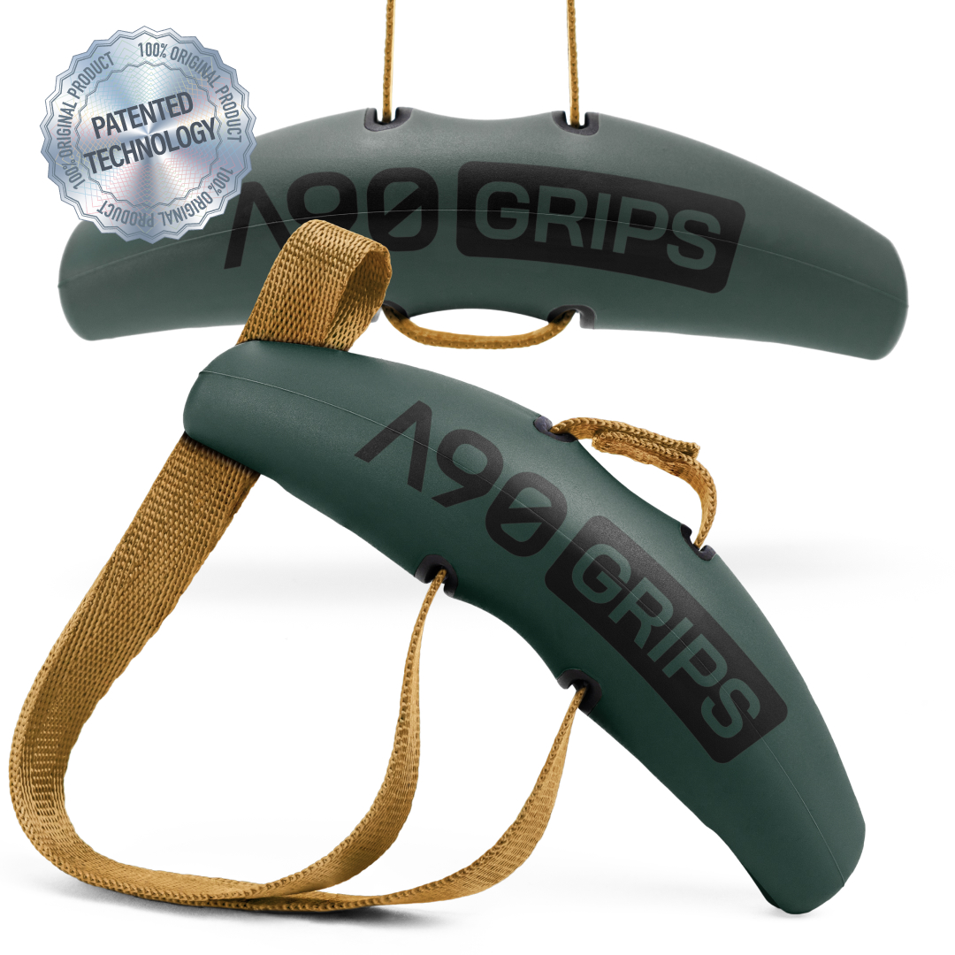 Angles90® Original Pull-Up Grips – Lat pulldown-greb | D-formede håndtag til kabeltræk