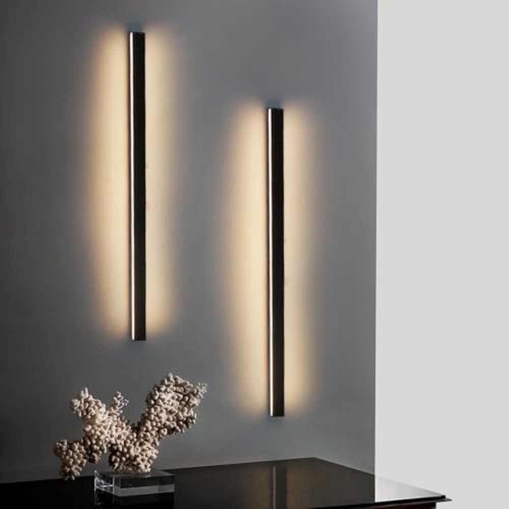 NETTLIFE 2 stk. moderne LED-væglamper til indendørs brug, 60 cm, 21 w, til entré, op og ned, sort