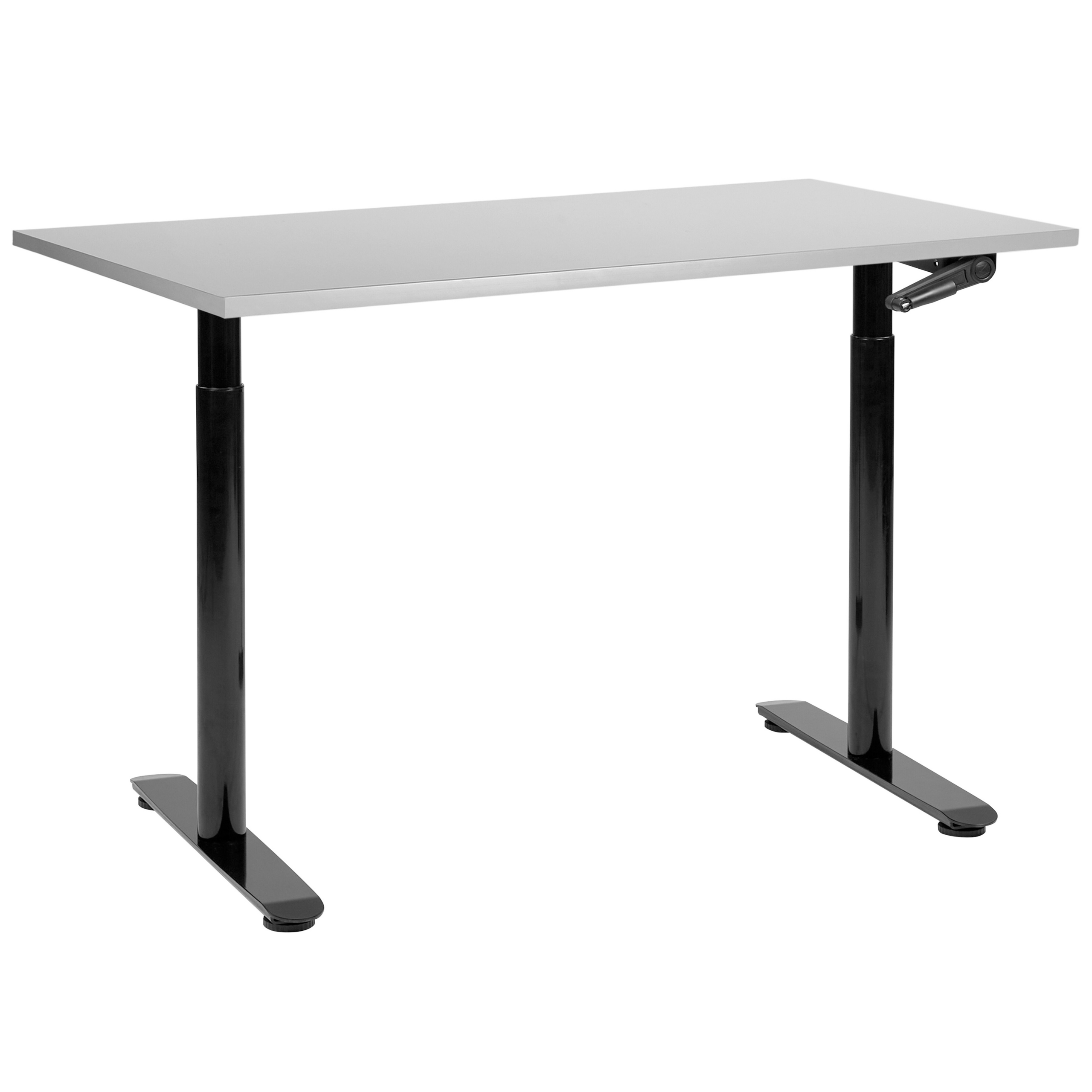 Manuelt justerbart hæve sænkebord DESTINAS 120 cm 72 cm Grå/sort