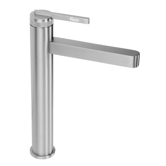 REA håndvaskarmatur GRACE JS-703701-1N , Børstet stål, 15x4x28,7cm