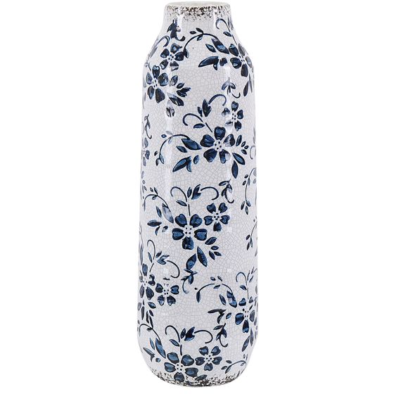 Blomstervase MULAI 30 cm Stentøj Hvid