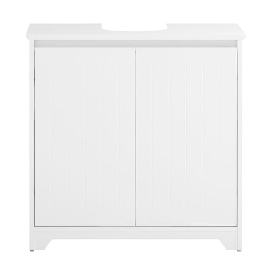 SoBuy Underskab til håndvask på badeværelset med 2 døre Hvid 60x30x60cm BZR108-II-W