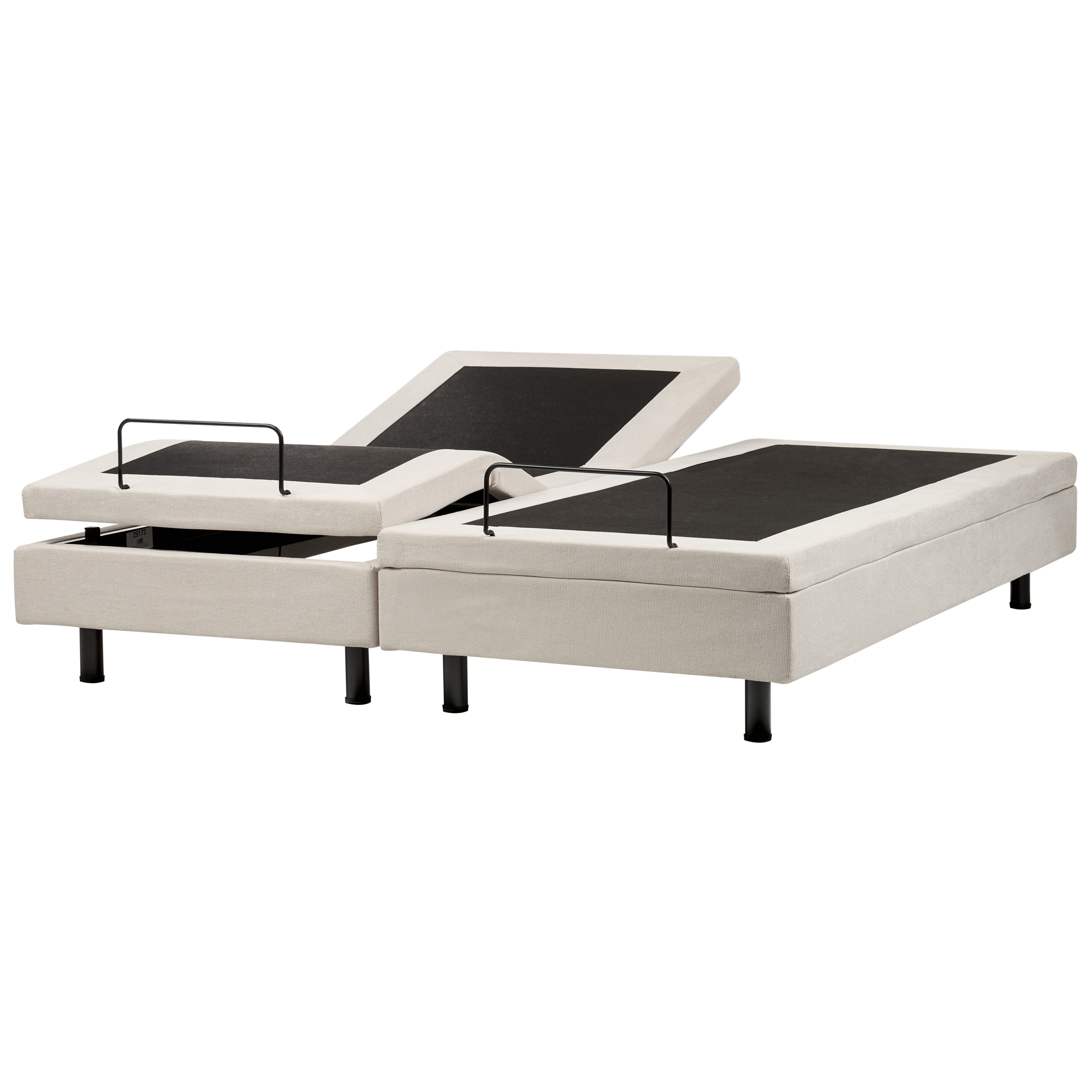 Justerbar seng uden hovedgærde CASTELLAN 180 x 200 cm Lys Beige