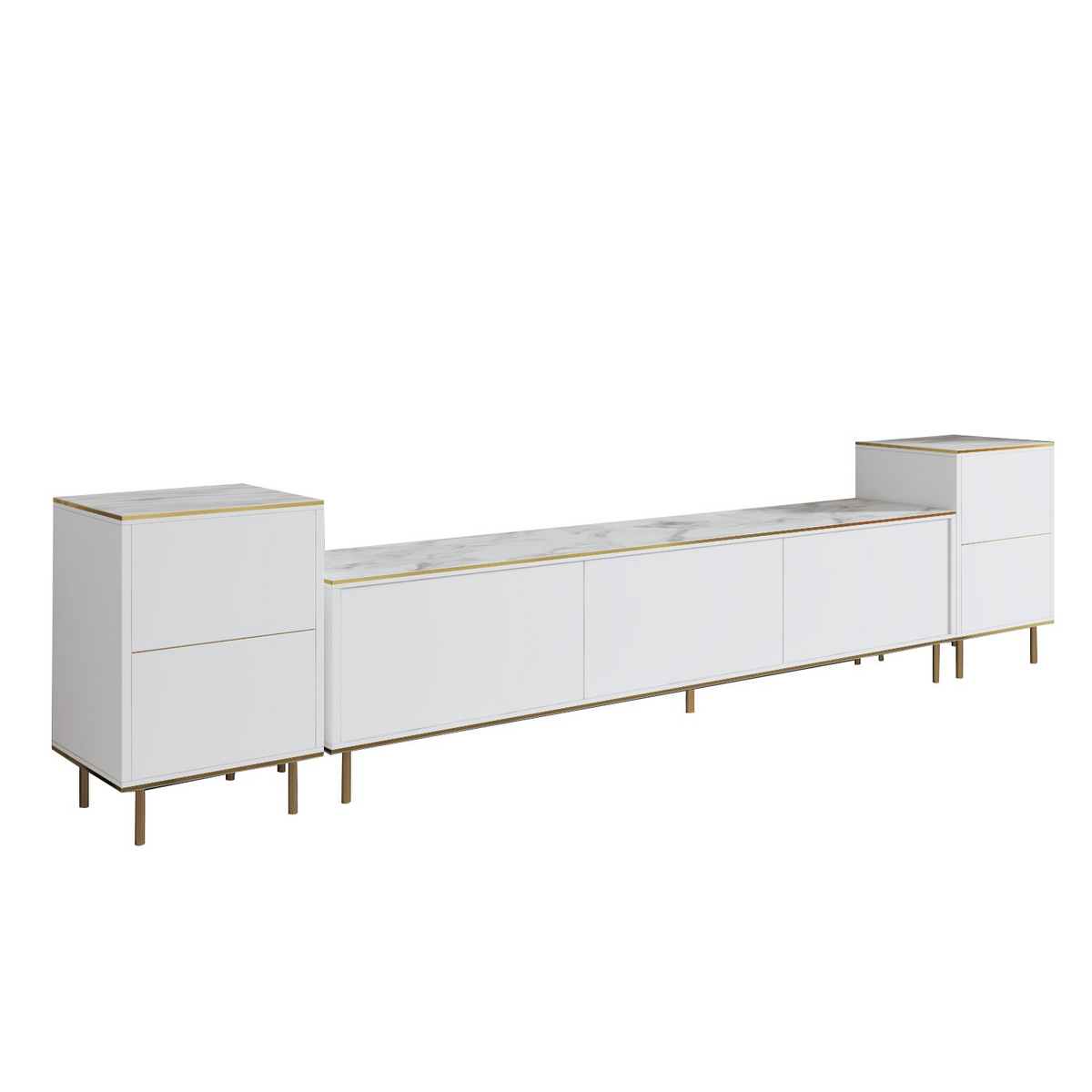 Norda Design Moderne TV-møbel med vægmonterbart design, 180 cm | 100% melamin, 18 mm tyk