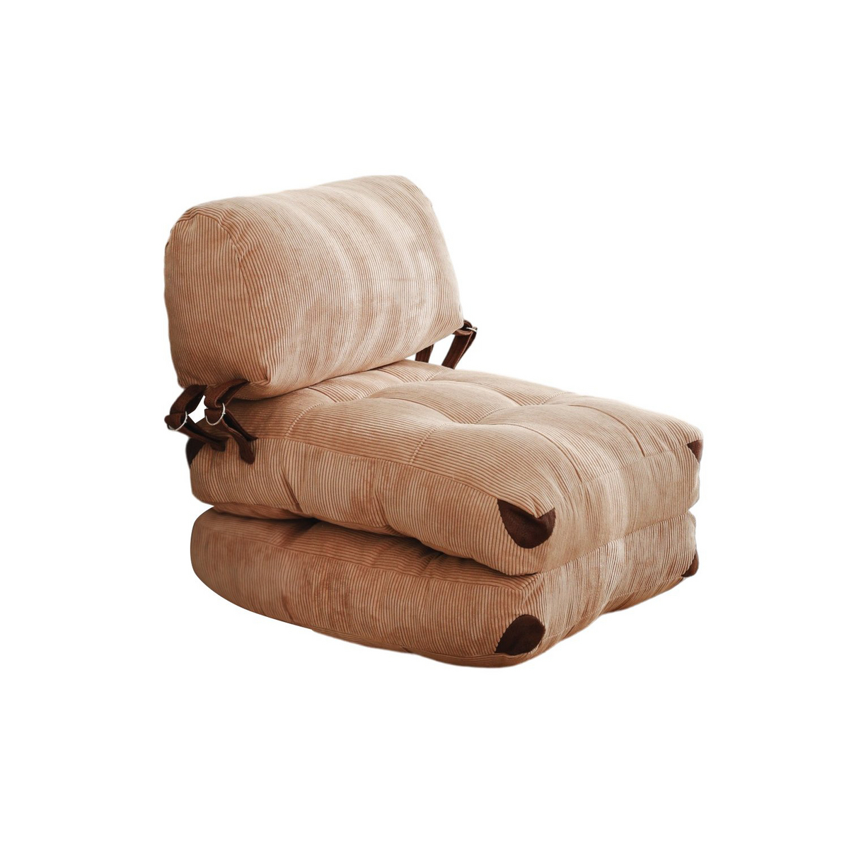 Norda Design Stilfuld 1-personers sovesofa, fløjlsriflet stof, 80x70x60 cm | 100% polyester, komfortabel og alsidig