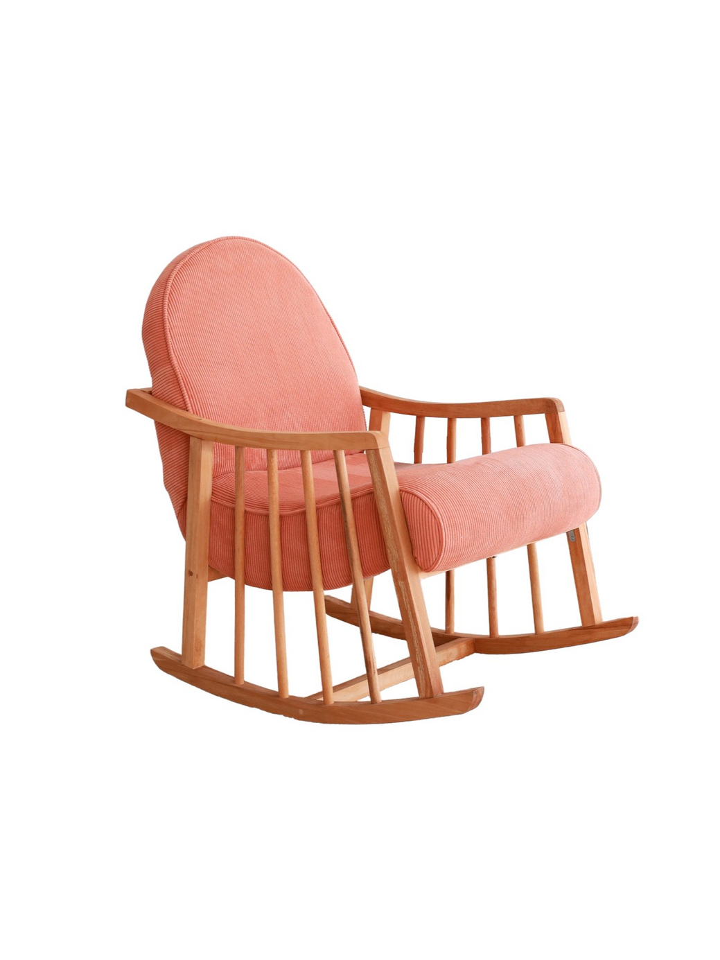 Norda Design Elegant lænestol, fløjlsriflet stof, 80x93x68 cm | 100% polyester, ramme i bøgetræ, stilfuld komfort