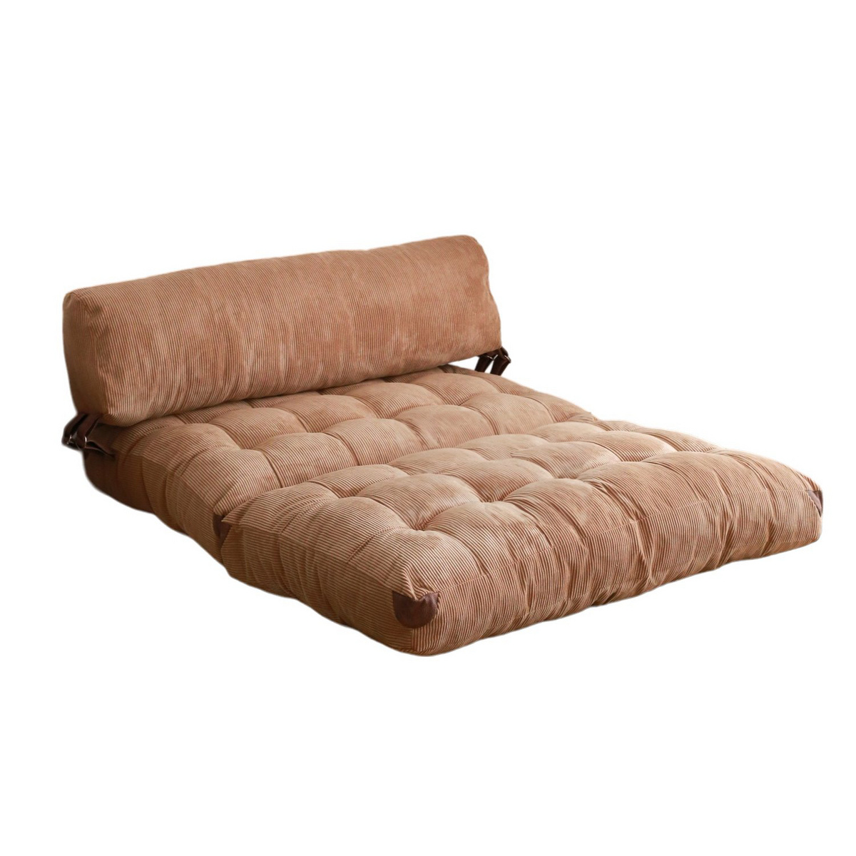 Norda Design Stilfuld 2-personers sovesofa, fløjlsriflet stof, 120x79x75 cm | 100% polyester, komfortabel og alsidig