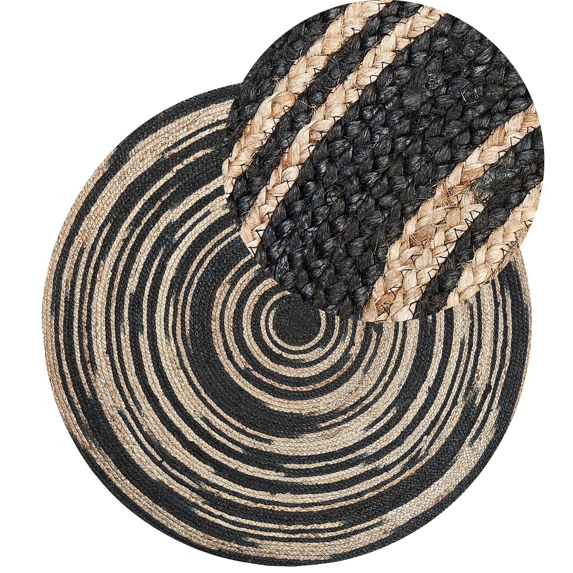Gulvtæppe ARTORA Beige ø 140 cm Jute