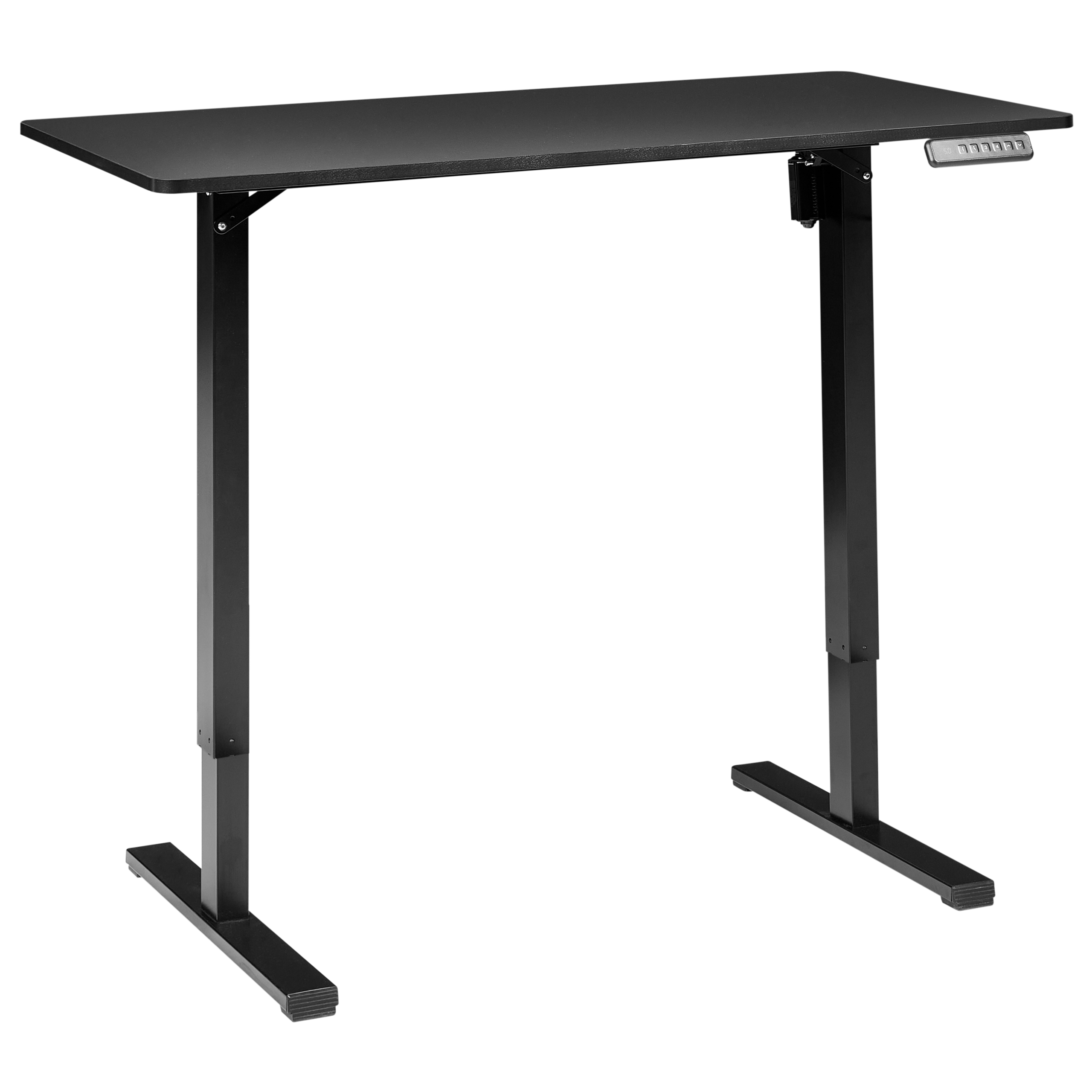 Elektrisk justerbart hæve sænkebord TAVARES 120 cm 60 cm Sort