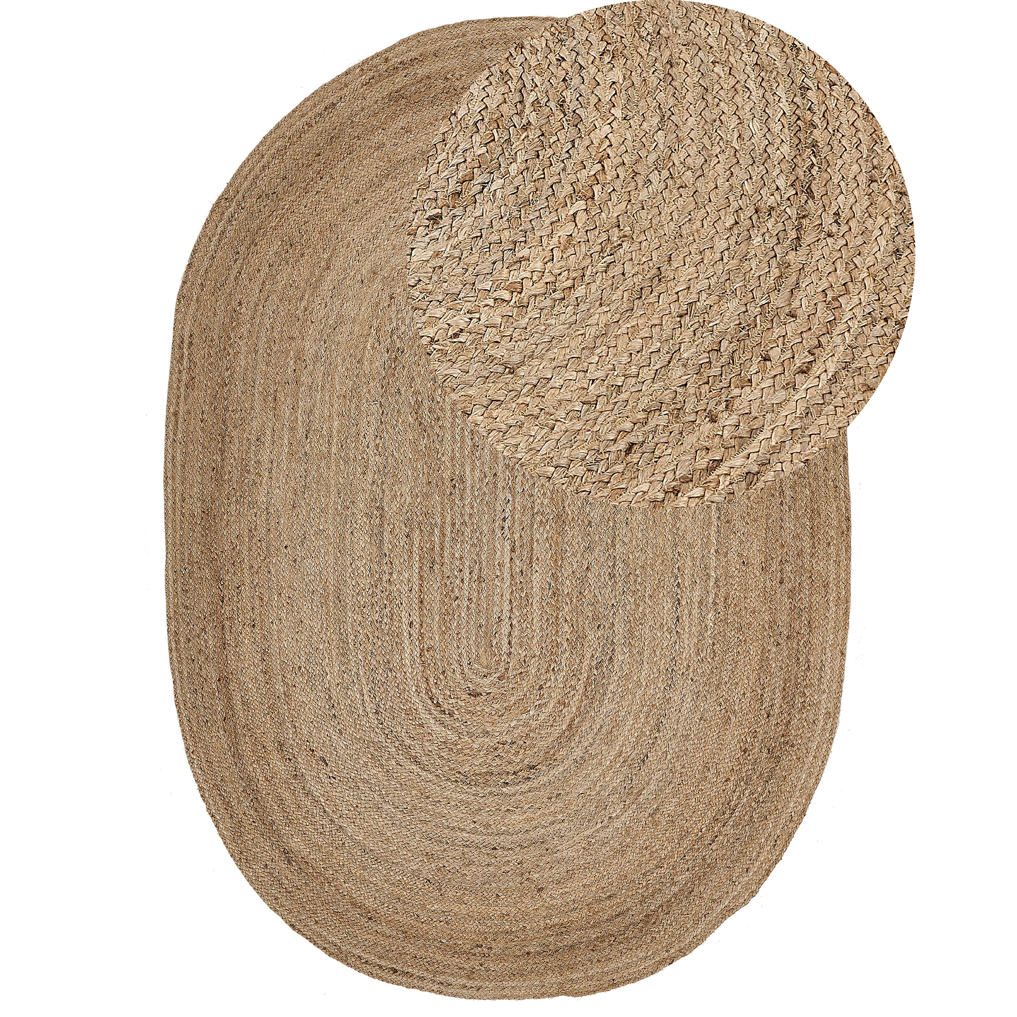 Gulvtæppe DEMIRCI Beige 160 x 230 cm Jute