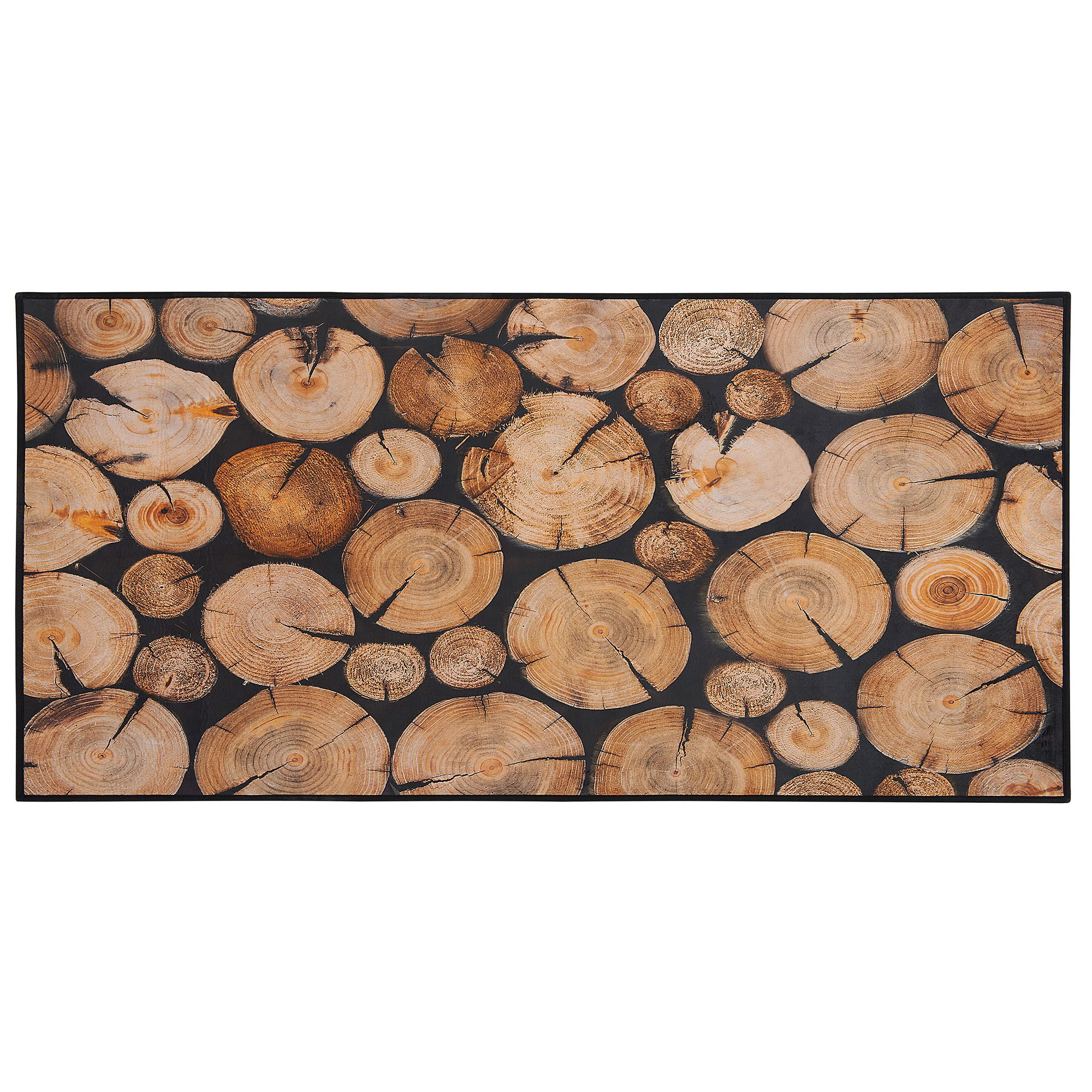Gulvtæppe KARDERE Brun 80 x 150 cm