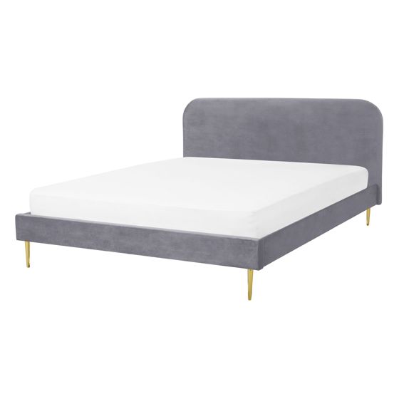 Seng Velour FLAYAT 140 x 200 cm Grå