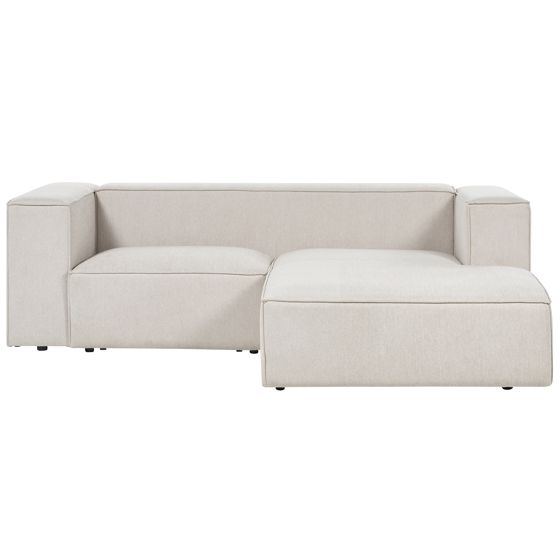Hjørnesofa 2 personers VERNON Lys Beige Venstrevendt