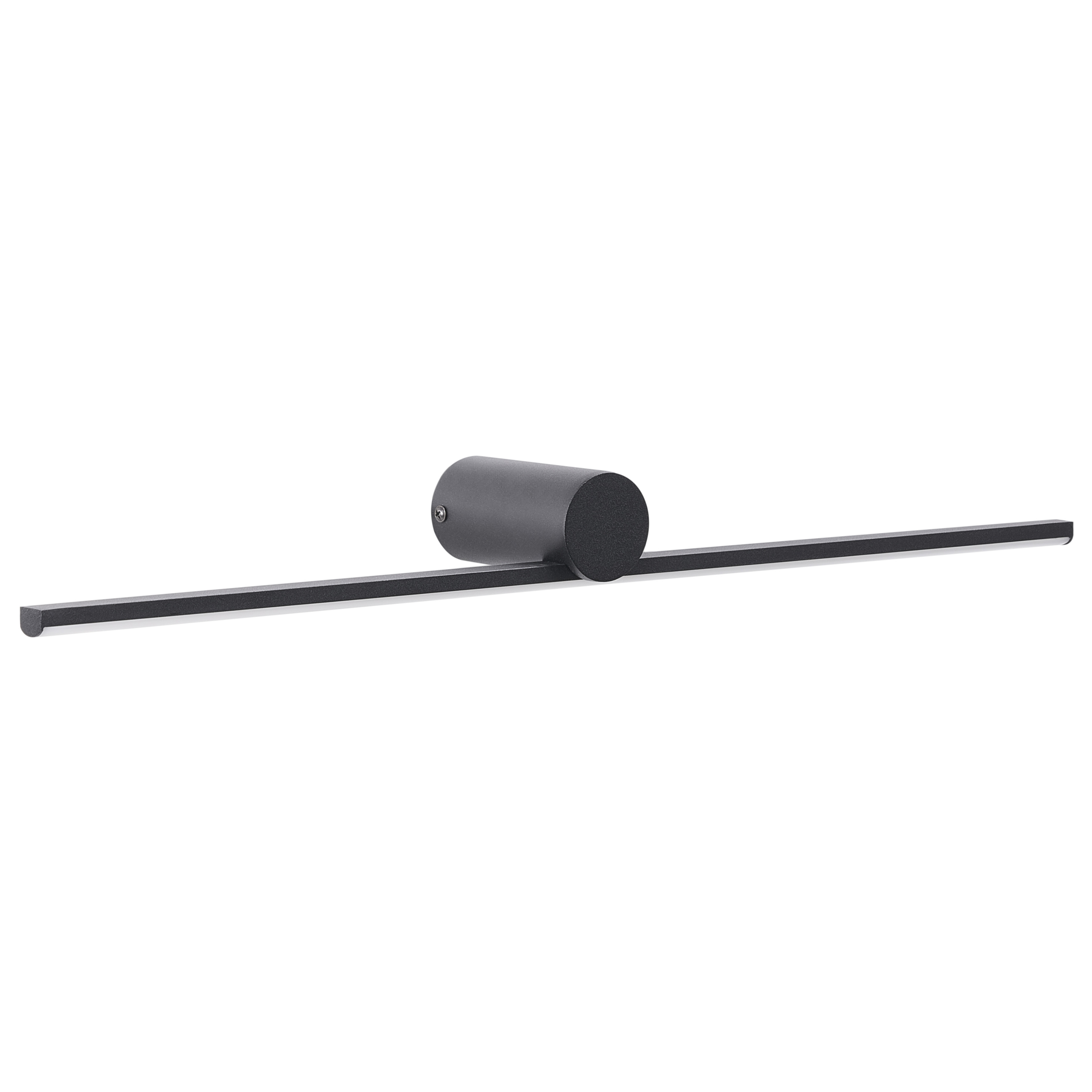 Billede og spejl LED-lys GABAS Metal Sort