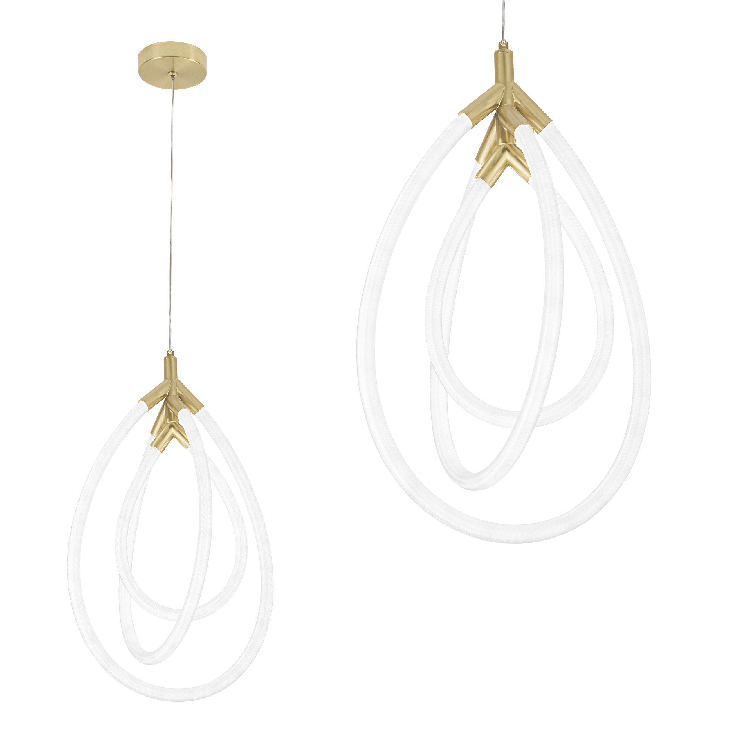 TOOLIGHT hængende loftlampe LED G018-CP Guld 51x32x60cm