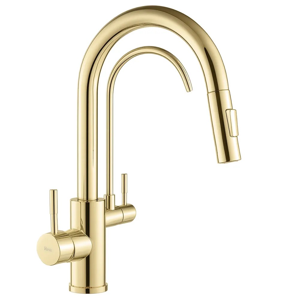 REA køkkenarmatur Eco Fresh Guld, 18x3,5x37,5cm