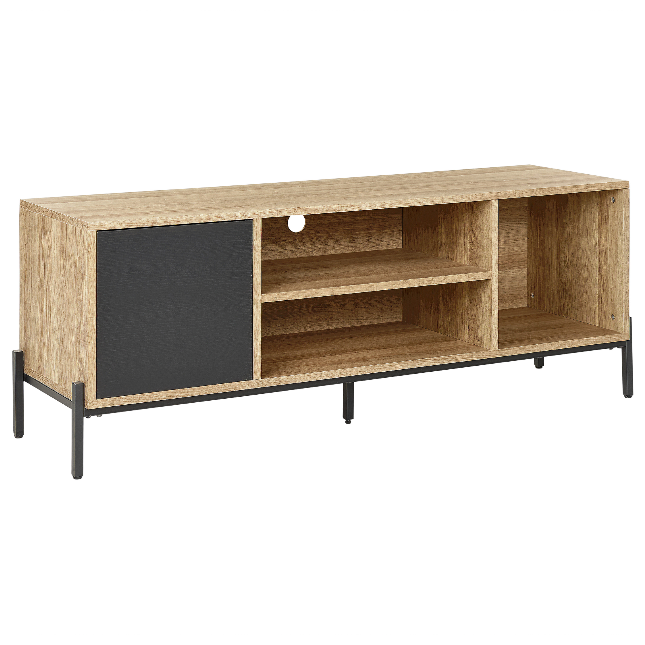 TV-bord MOINES Brun/sort
