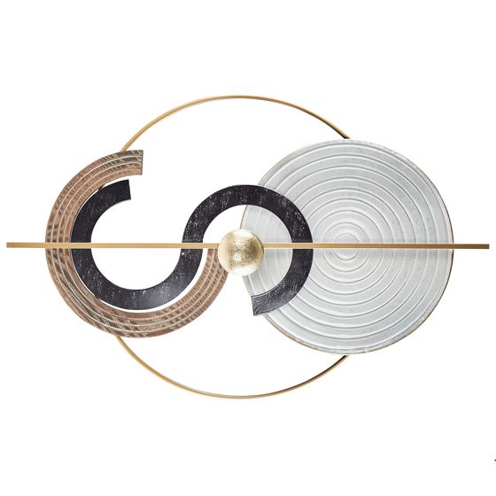 Vægdekoration BRAGA 55 cm Metal Multifarvet