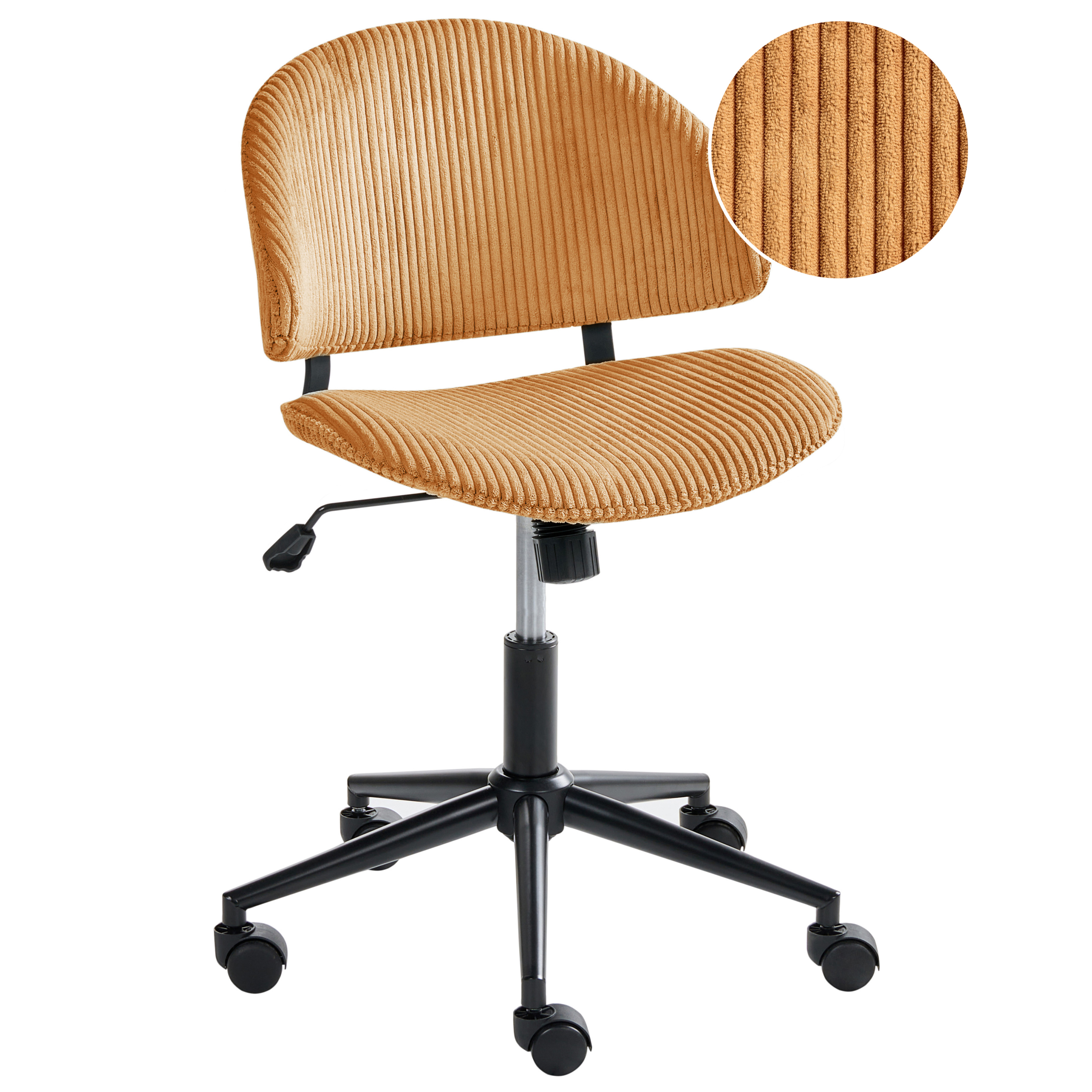 Kontorstol KIANA Fløjl Orange