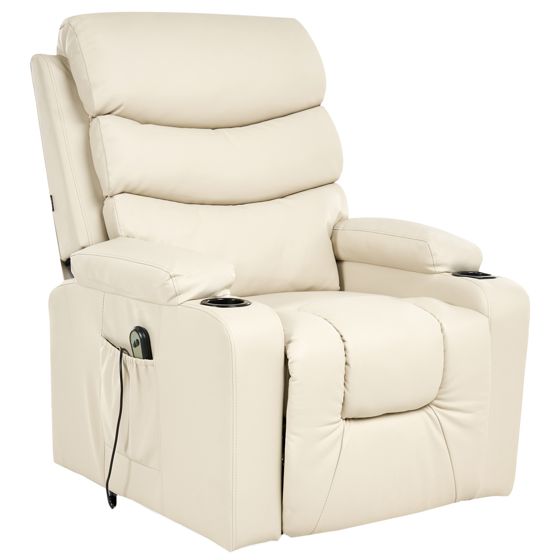 Elektrisk recliner stol ETER Kunstlæder Beige