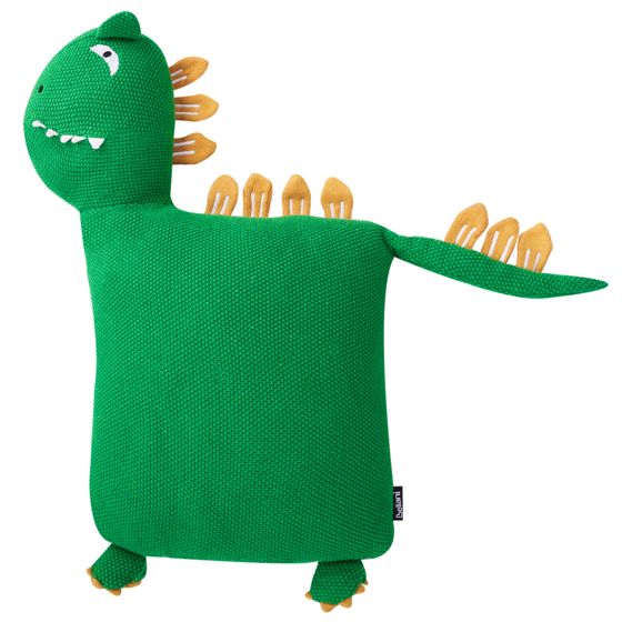 Sæt af 2 pyntepuder DINOS 45 x 45 cm Bomuld Dinosaur Grøn