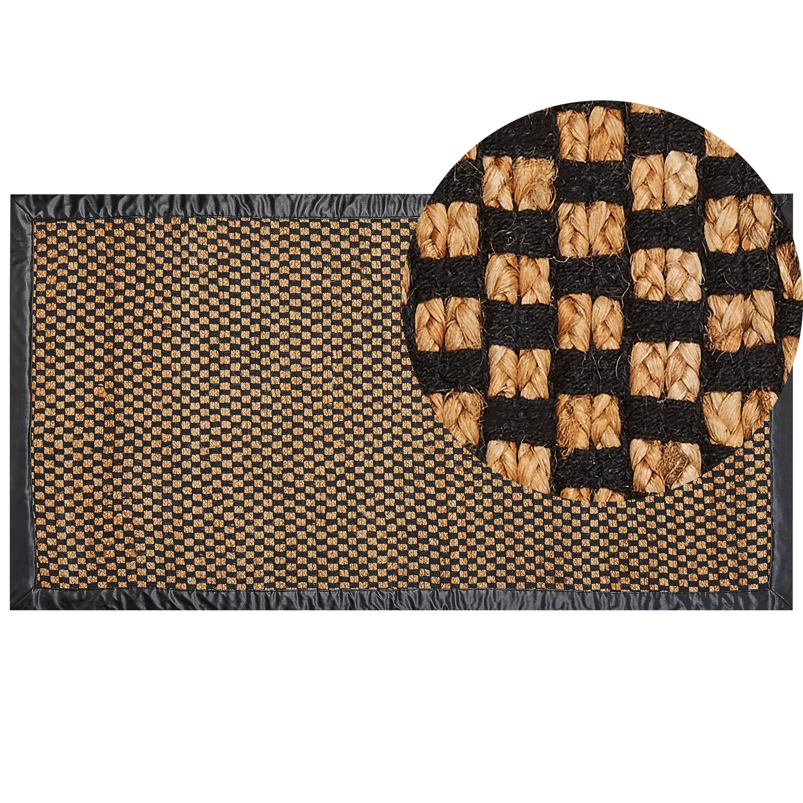 Gulvtæppe GERCE Beige 80 x 150 cm Jute