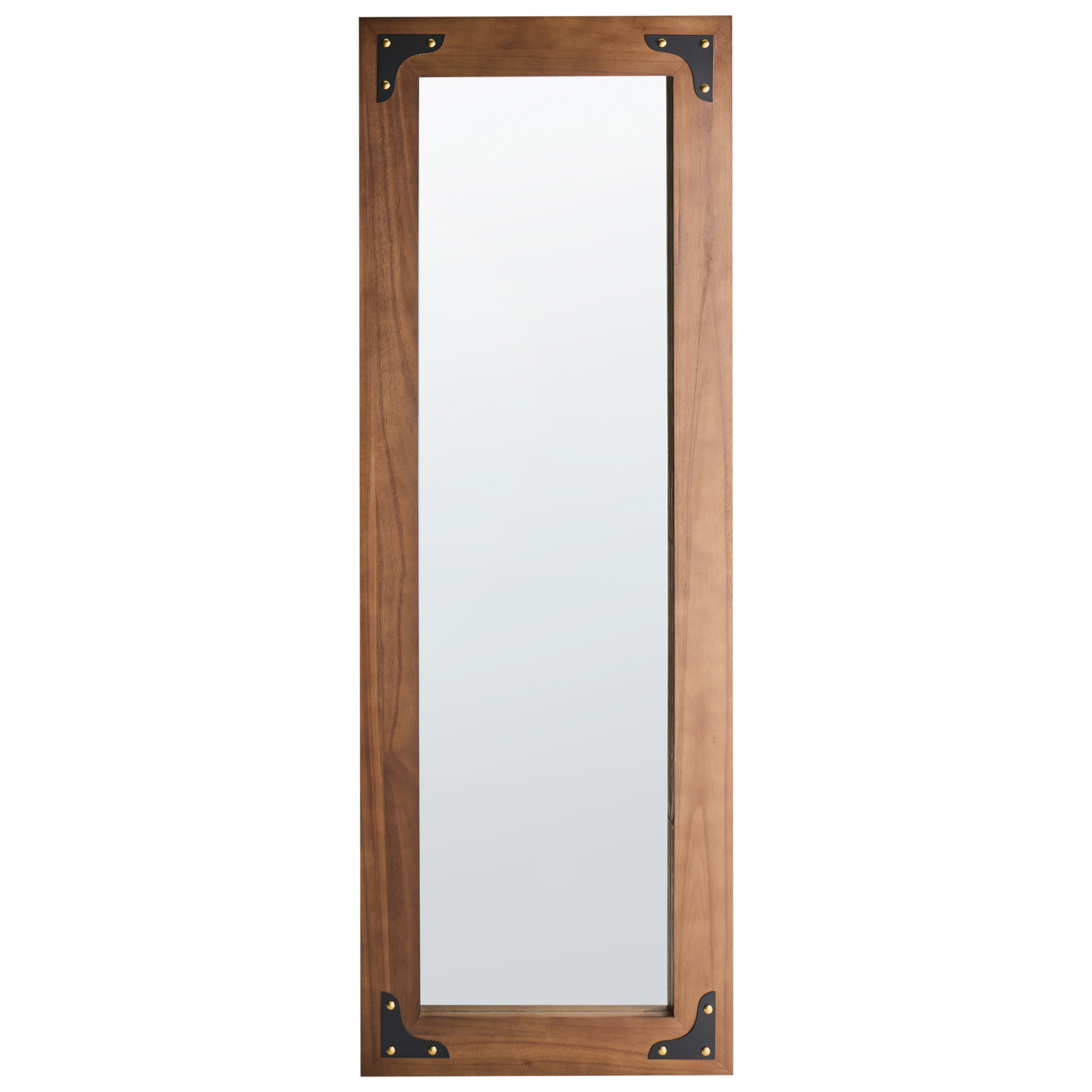 Vægspejl BLOSVILLE 58 cm 164 cm Ædelgran Brun