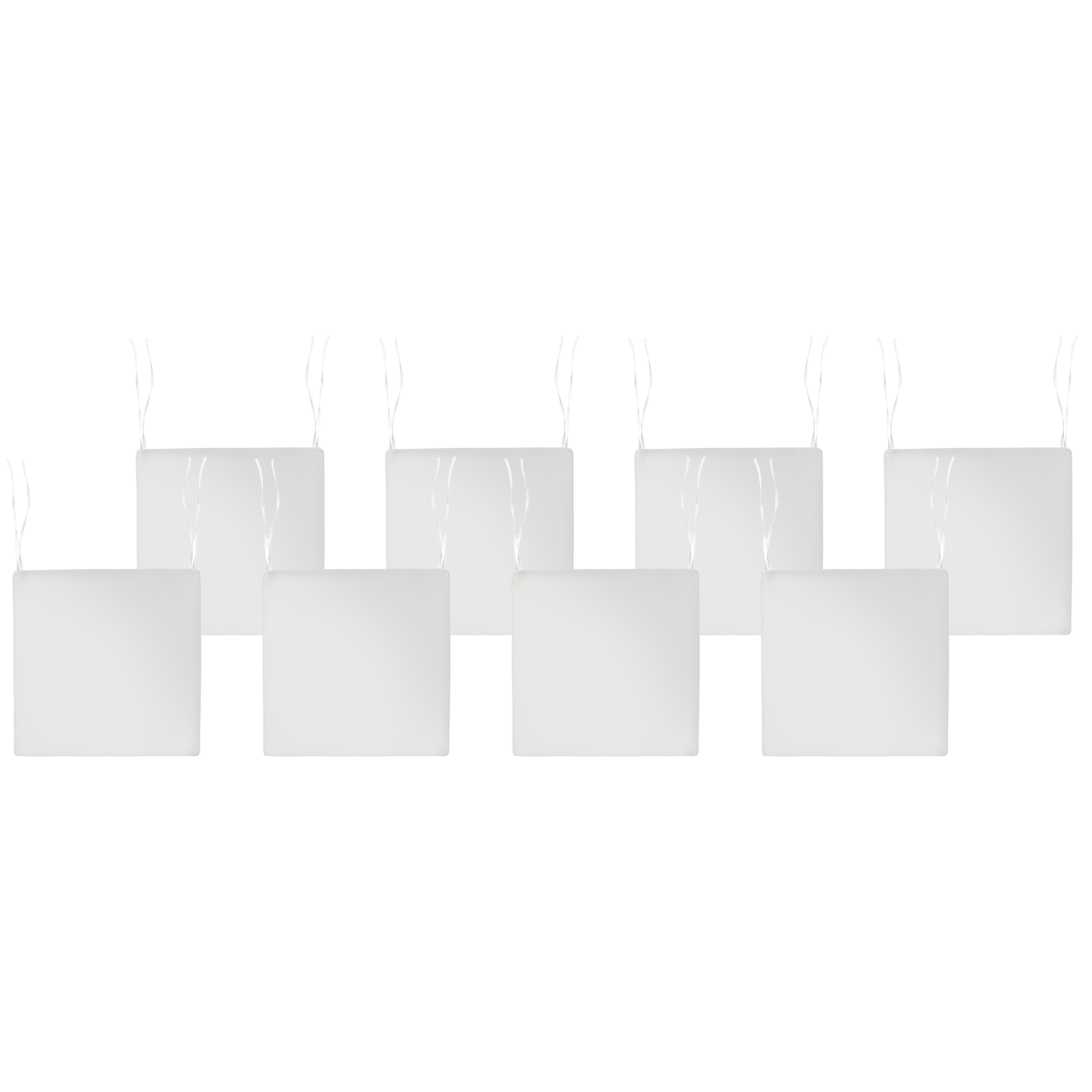 Sæt af 8 hynder til havestol SASSARI PREMIUM 46 x 46 cm Cremehvid
