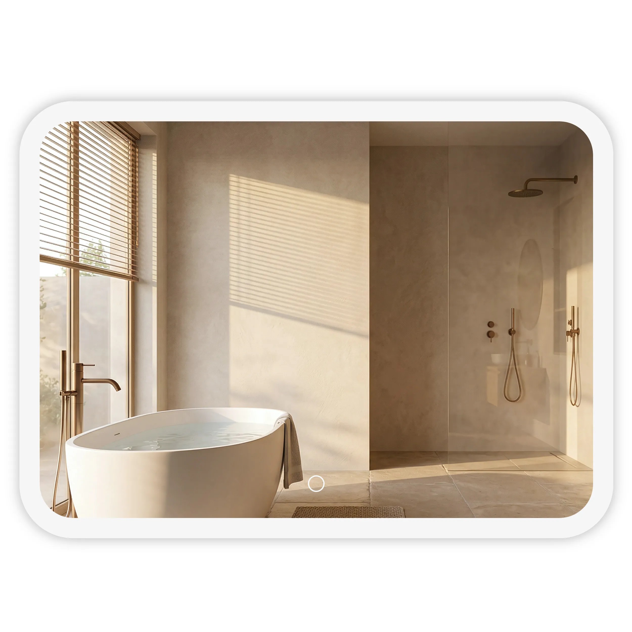 REA spejl TOP-3 80X60 80x60 Led Gennemsigtig 80x60x2cm