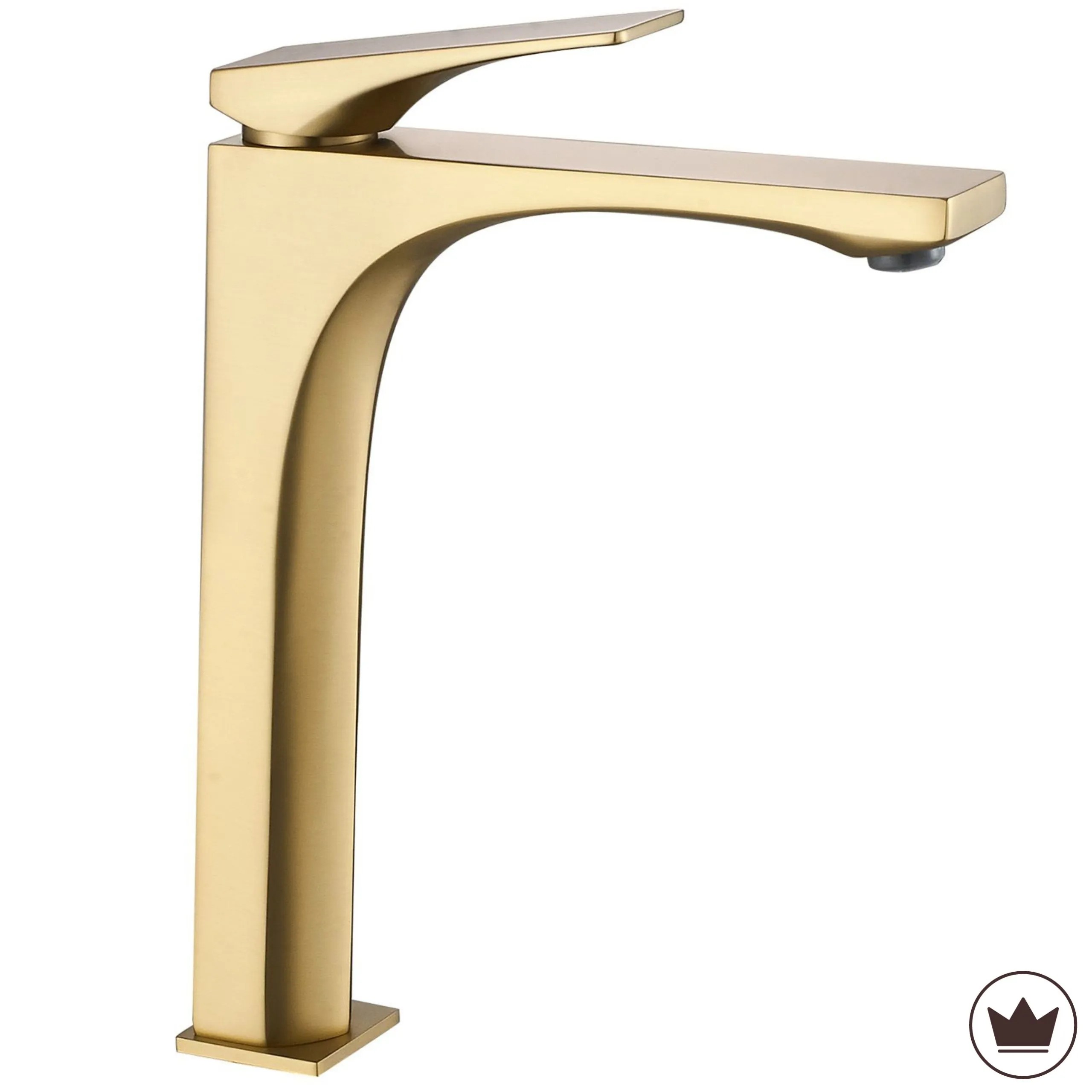 REA Premium håndvaskarmatur joe Høj Børstet guld, 17,5x4,5x28,5cm