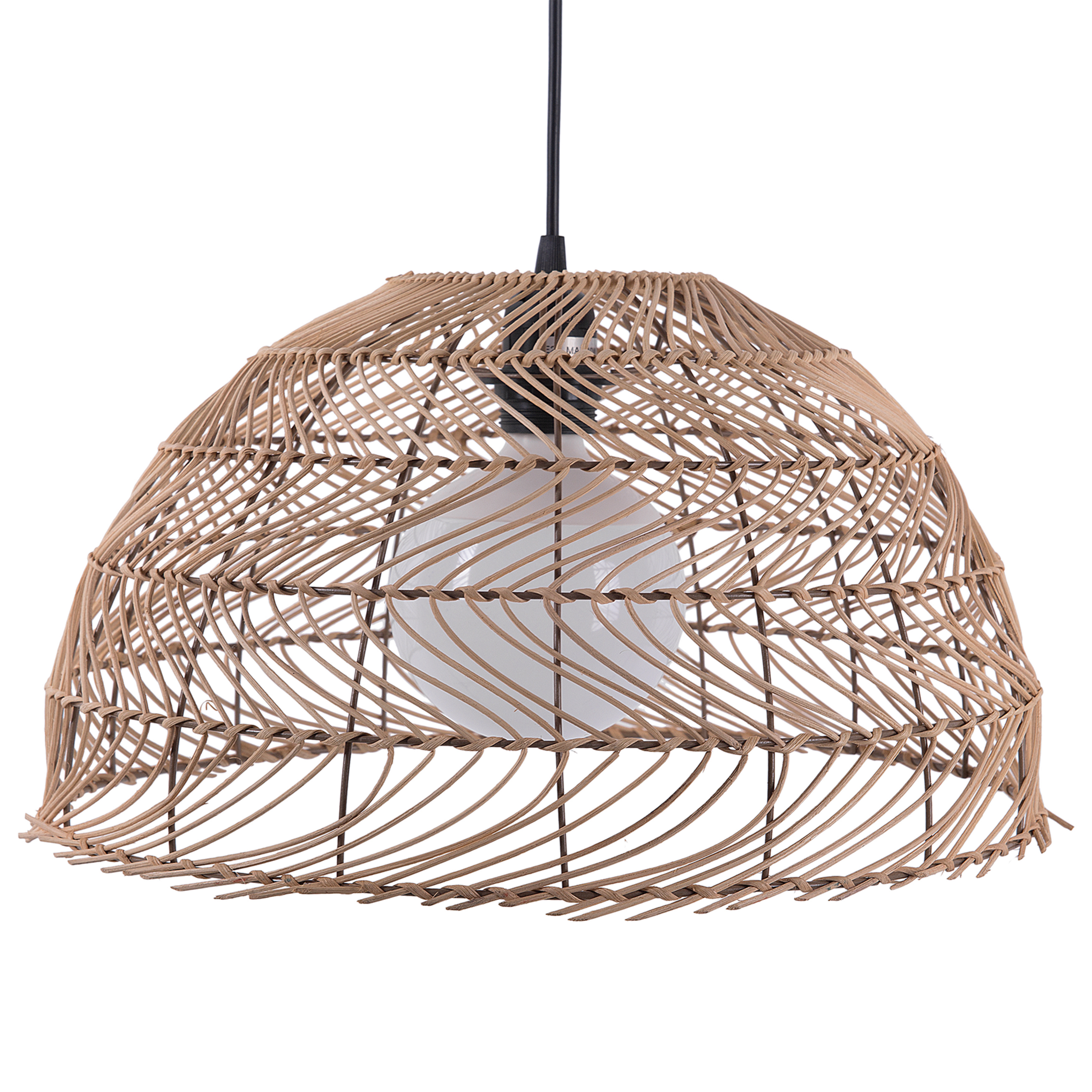 Loftlampe SELENGE Rattan Lysebrun