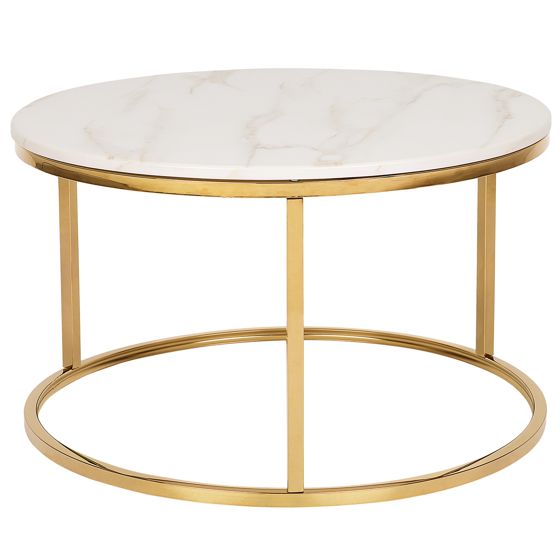 Sofabord CORAL Marmor/guld