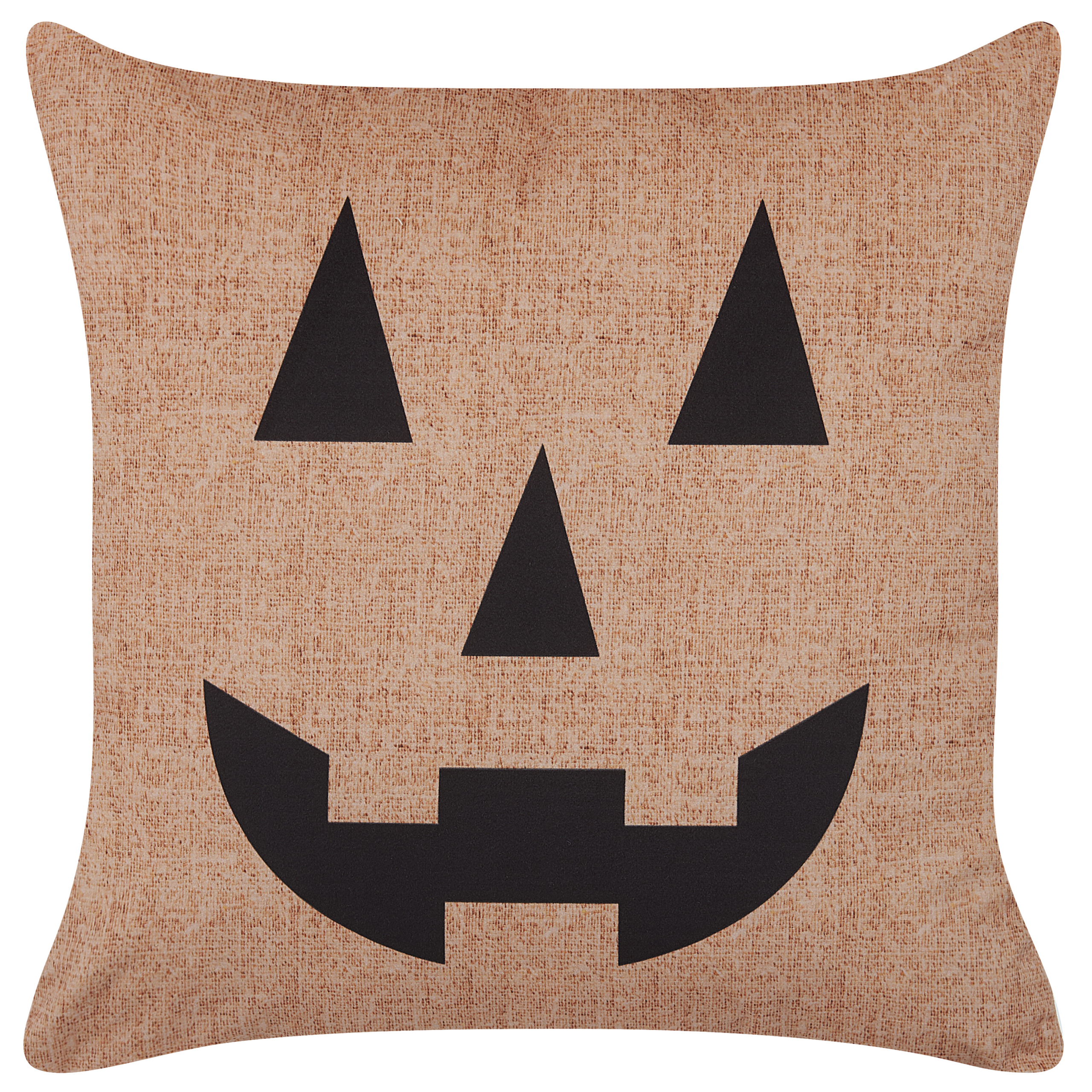 Pyntepude SEBES 45 x 45 cm Velour Beige Abstraktmønster