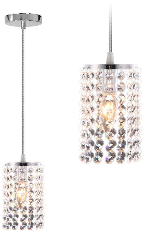TOOLIGHT hængende loftlampe APP730-1CP Krom 16x11x85cm