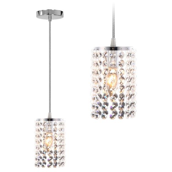 TOOLIGHT hængende loftlampe APP730-1CP Krom 16x11x85cm