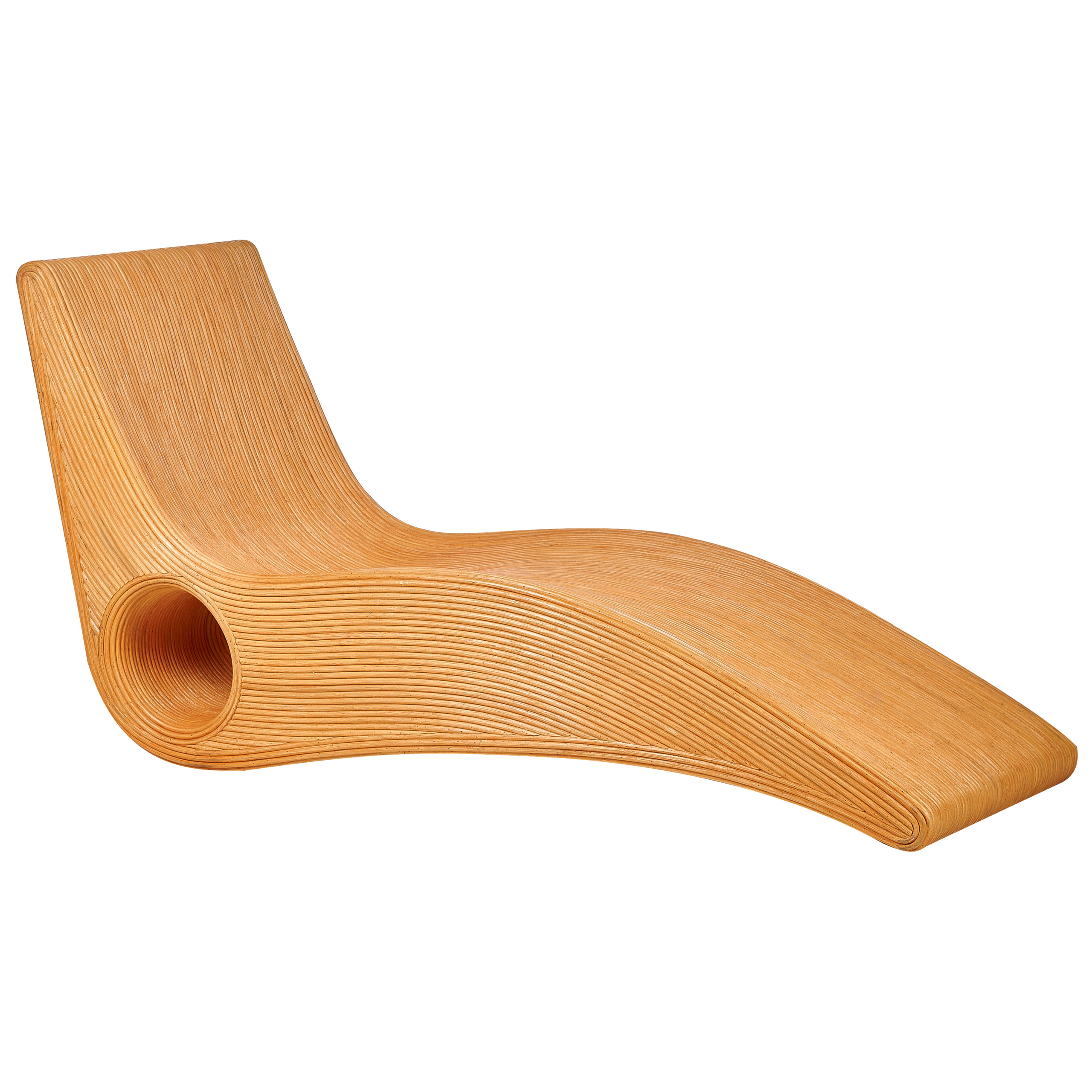Liggestol AIROLE Rattan Brun