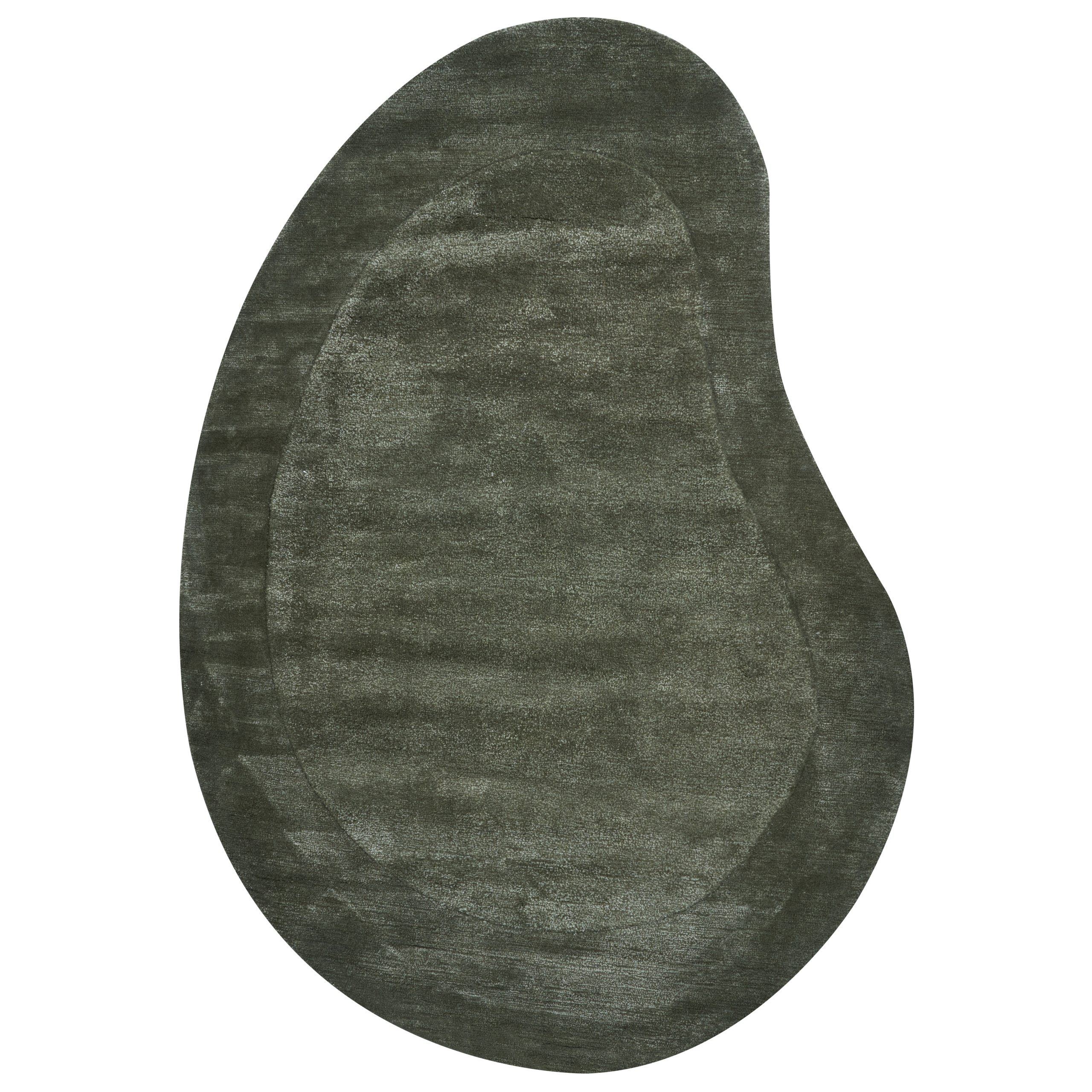 Gulvtæppe MASSO Mørkegrøn 160 x 230 cm Viskose