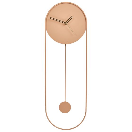 Pendul ur SALVAN 20 cm Metal Ferskenagtig lyserød