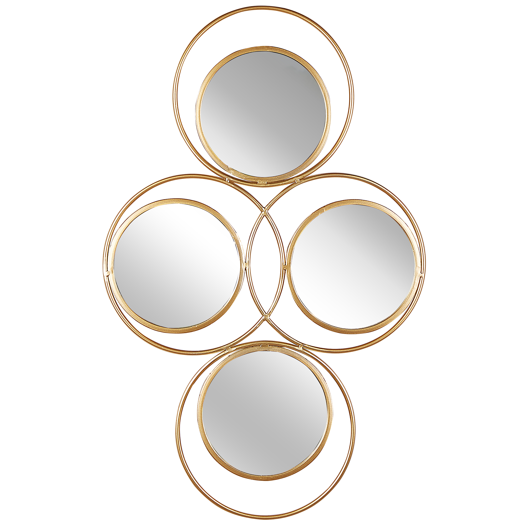 Vægspejl LESCAR 50 cm 80 cm Metal Guld