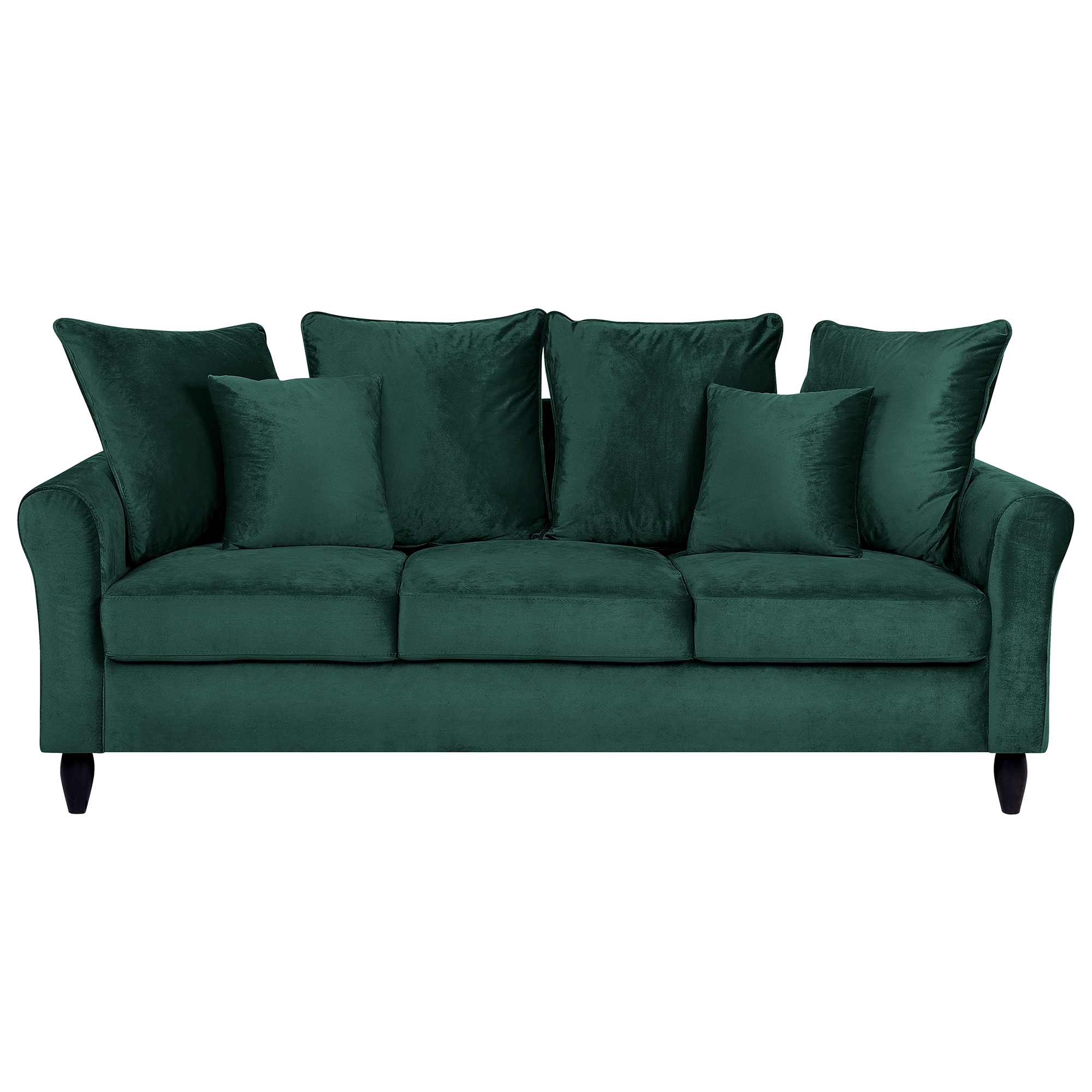 Sofa 3 personers BORNHOLM Velour Mørkegrøn