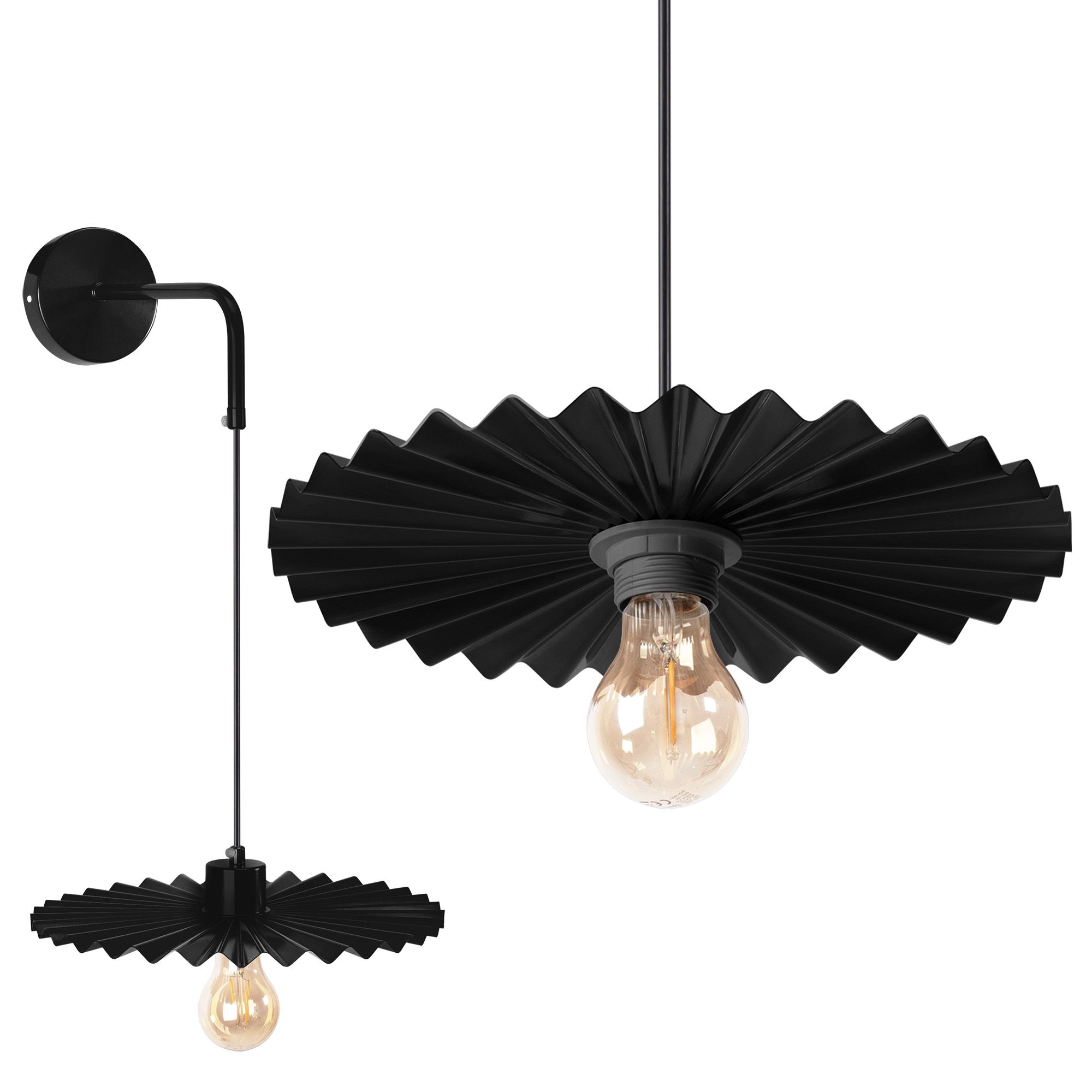 TOOLIGHT væglampe APP1355-1W 30CM Sort 21,5x30x5cm